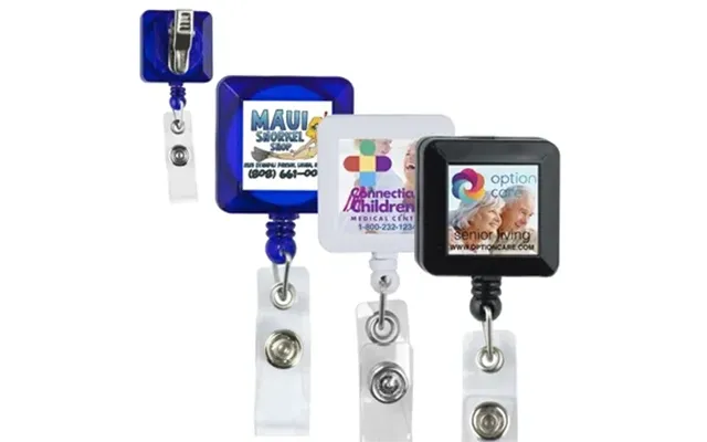 250 Custom Olmsted Vl 30 Cord Square Retractable Badge Reel And 