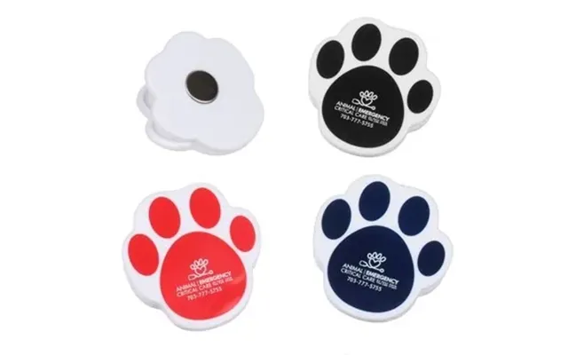 250 Custom Paw Print Clip - Magnetic