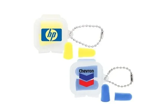 250 Custom Soft Foam Earplugs In Reusable Case - Ansi Certified