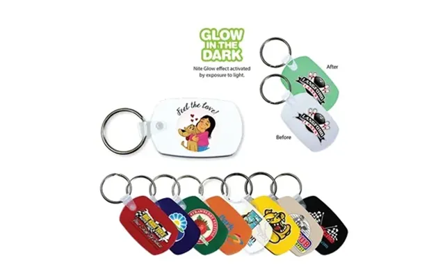 250 Custom Standard Key Fob, Full Color Digital - Translucent 