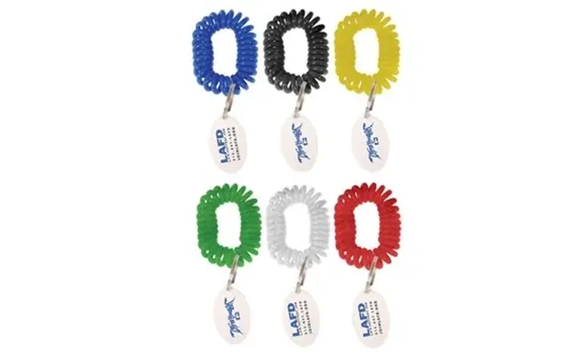 250 Customized Bracelet Wrist Coil W Tag Keyring - Stretchable & 
