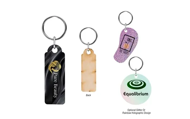 250 Customized Full Color Wood Key Tag - 3