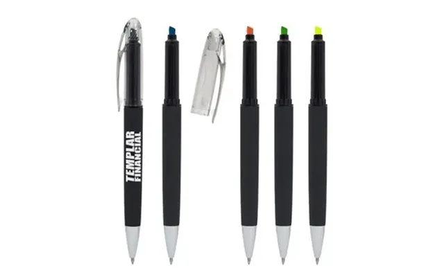 250 Customized Nori Sleek Write Highlighter Pen - Rubberized &