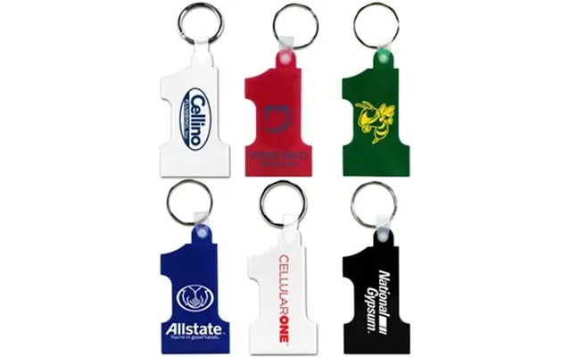 250 Customized Number One Key Fob - Translucent & 6 Colors