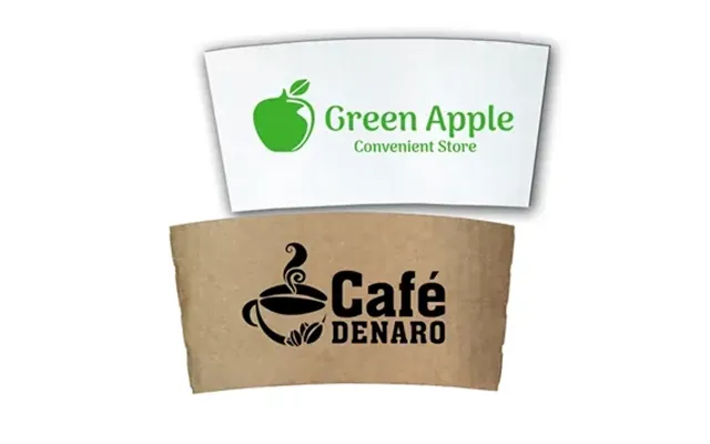 250 Customized Paper Coffee Sleeve - Universal Fit & Ribbed Grip