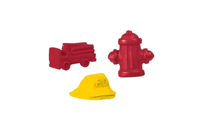 250 Customized Pencil-top Eraser Firefighter Collection - Made In 