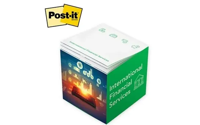 250 Customized Post-it Custom Printed Notes Cube Full Cube - Made 