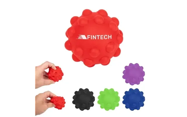 250 Customized Push Pop Bouncing Ball - Stress Relief