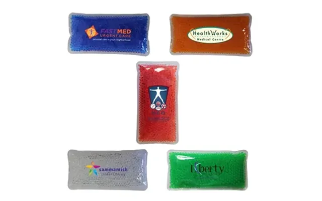 250 Customized Rectangle Gel Bead Hot Cold Pack - Full Color 