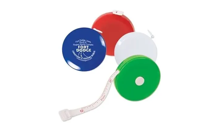 250 Customized Round Tape Measure 5' - Retractable & Dual Scale