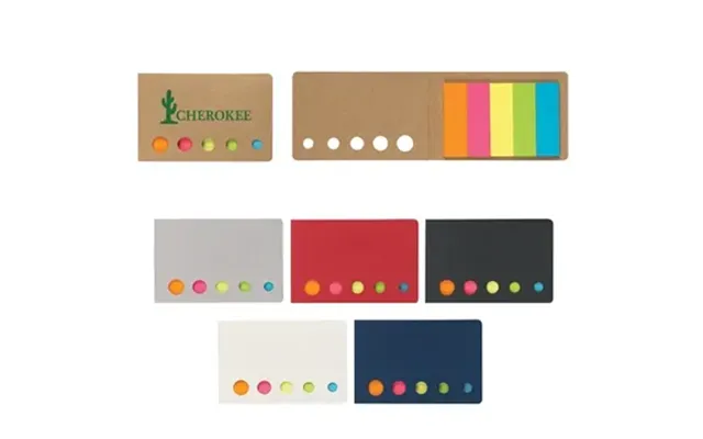 250 Customized Sticky Flags In Pocket Case - Neon Colors