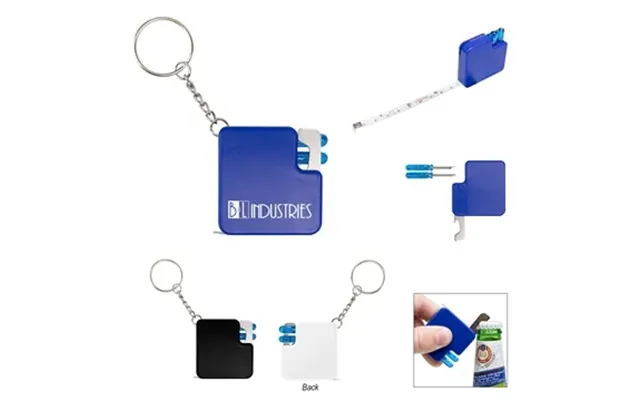 250 Customized Swift 4-in-1 Multi Tool Key Chain - Retractable 