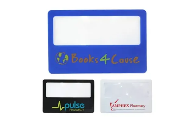 250 Customized Wallet Magnifier With Case Full Color Digital - 3x 