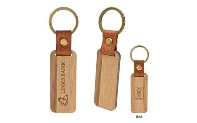 250 Promotional Jarvis Wood Key Ring - Fsc Certified