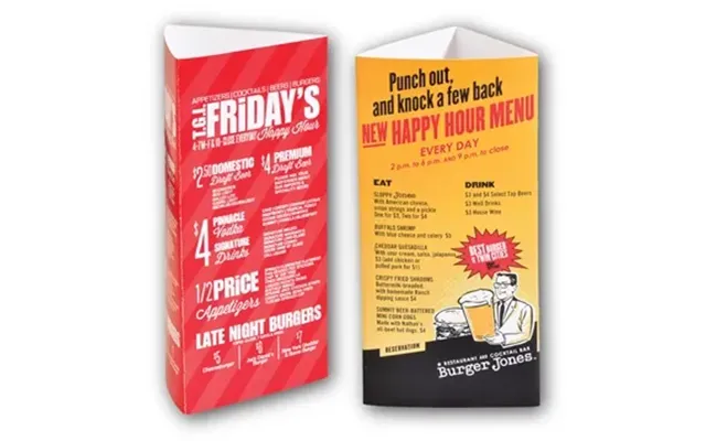 250 Promotional Large 3-sided 11 Pt. Glossy Table Tent - ...