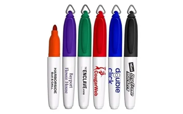 250 Promotional Mini Dry Erase Markers - Key Ring Cap & Non Toxic