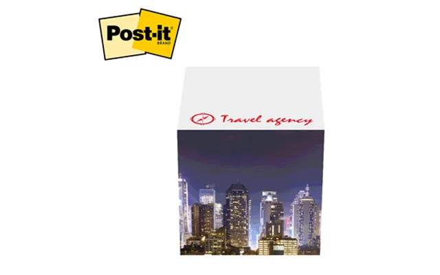 250 Promotional Post-it Custom Printed Notes Cube - 600 Sheets & 