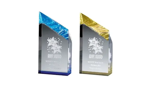 3 Customized Medium Chisel Tower Award - Lucite Acrylic & ..