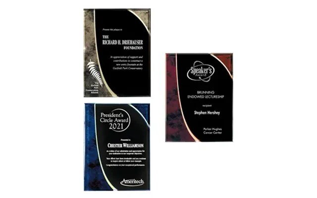 3 Promotional Medium Halley Plaque - Lucite Acrylic