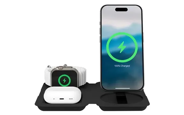 3 Promotional Nimble Fold 3-in-1 Wireless Charger - Plant-based 