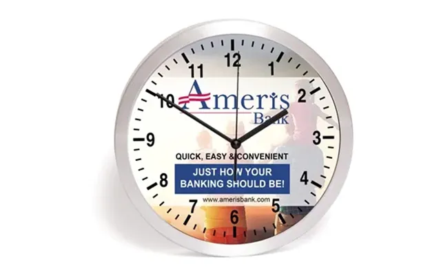 30 Customized Balance 10 Brushed Metal Wall Clock - Shatter