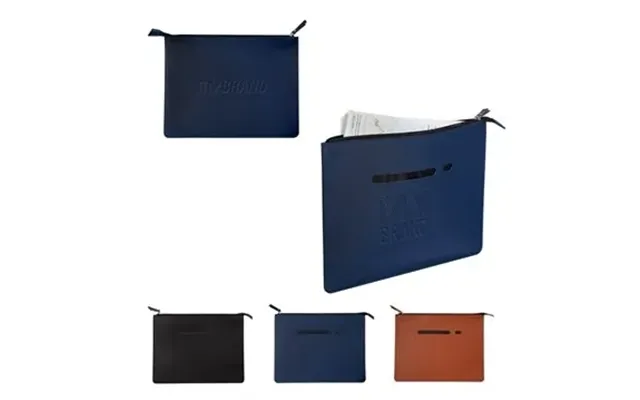 30 Customized Leeman Zip File Folder - Pu Leather
