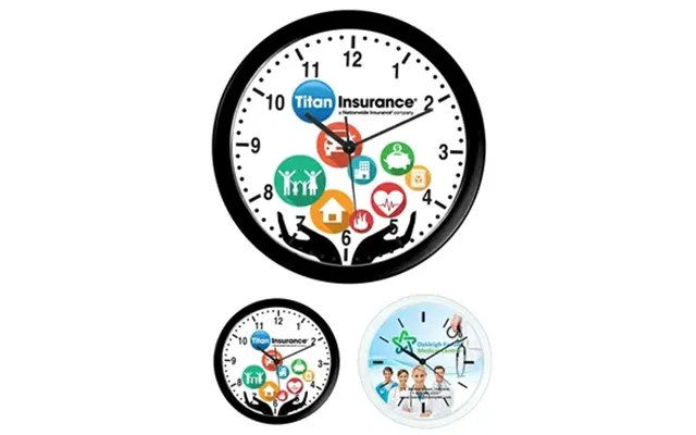 30 Promotional Wedge 10 Economy Wall Clock