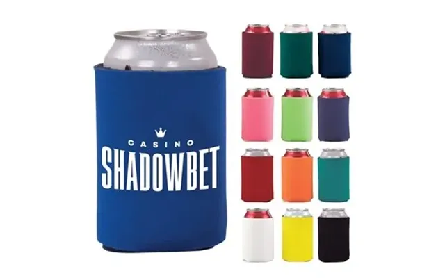 300 Custom Budget Collapsible Foam Can Cooler Holder - 1 Side