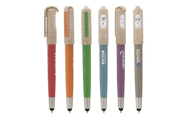 300 Custom Charlie Plunge-action Ballpoint Stylus Mood Pen - Wheat