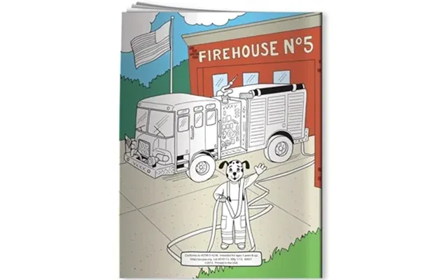 300 Custom Coloring Book - Flash Teaches Fire Safety