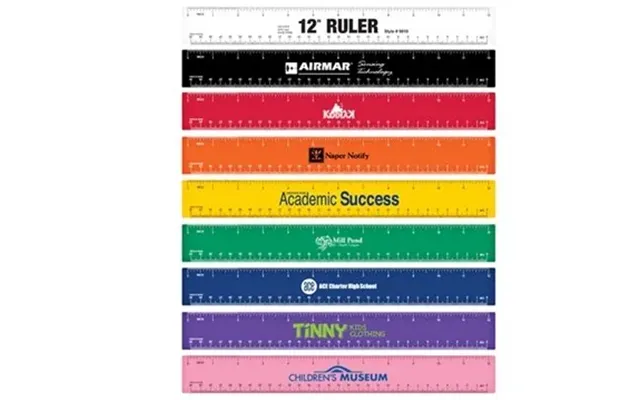 300 Customized 12 Rulers - High-impact Plastic