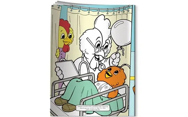 300 Customized Coloring Book - A Visit To The Emergency Room