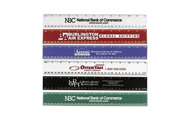 300 Customized Pro-scale 12 Plastic Ruler - Heavy Duty & Dual 