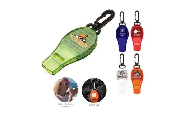 300 Promotional Apito Safety Reflector Whistle - Translucent