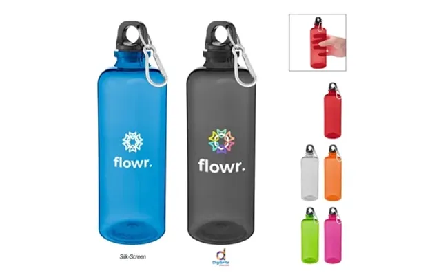 36 Promotional 20 Oz. Ormond Rpet Bottle With Carabiner Lid - 