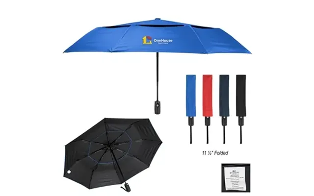 40 Custom 42 Arc Telescopic Wind Resistant Umbrella With 100% 