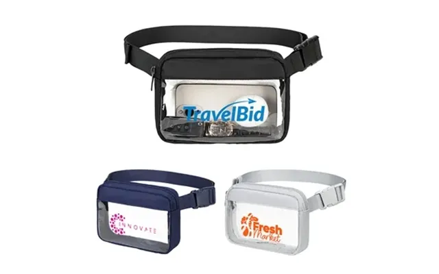40 Promotional Aeroloft Clear View Crossbody Belt Bag - ...