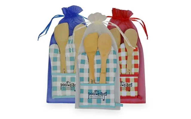 50 Custom Chef's Pocket Oven Mitt Bamboo Combo - Kitchen Set