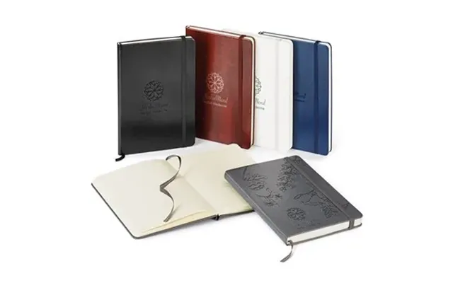 50 Custom Fabrizio Hard Cover Journal Notebook - Vinyl & Gusseted 