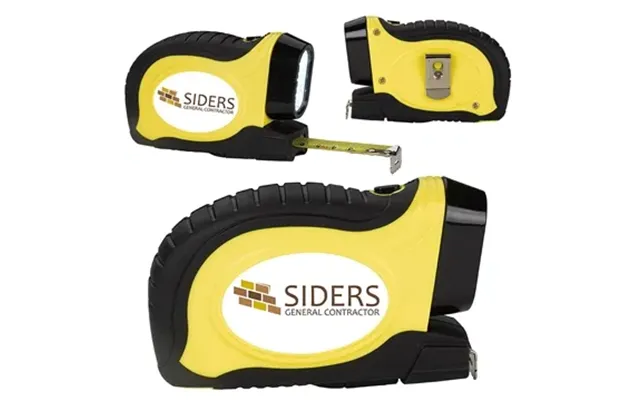 50 Custom Tape Measure With Led Flashlight - Auto Lock