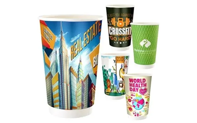 50 Customized 16 Oz Full Color Paper Cup - Fsc Certified