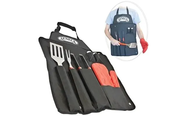50 Customized 7 Pc Bbq Apron Set - Professional Grade Steel & Wood 