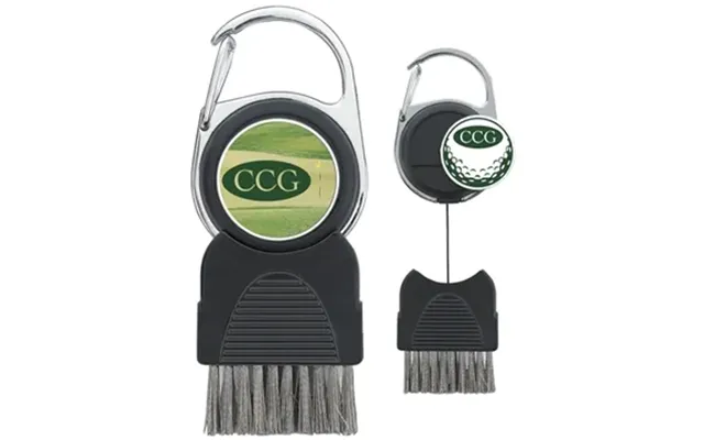 50 Customized Golf Club Brush With Ball Marker - Retractable & 