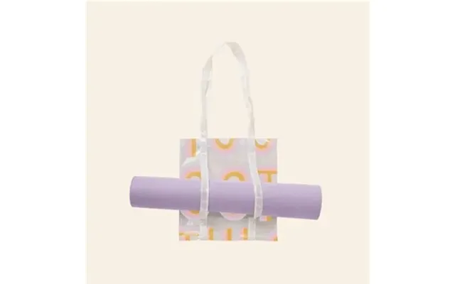 50 Customized Main Squeeze Yoga Tote - Grid Vinyl