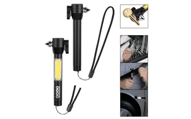 50 Customized Safety Tool With Cob Flashlight - Glass Breaking