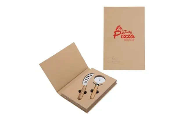 50 Customized Tuscany 2-piece Pizza Cutter Set - Stainless Steel 