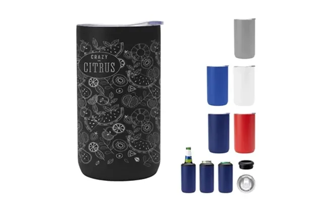50 Promotional 12 Oz. Full Laser 4-in-1 Double Walled Can Cooler -