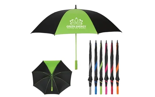50 Promotional 60 Arc Splash Of Color Golf Umbrella - Fiberglass 