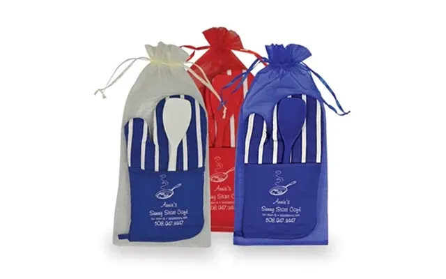 50 Promotional Chef's Therma-grip Striped Oven Mitt Silicone Spoon 