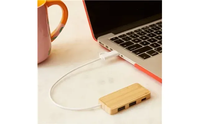 50 Promotional Douglas Bamboo Dual Usb Hub - 3-port & Data .